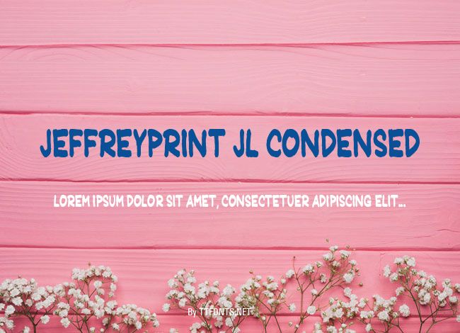 JeffreyPrint JL Condensed example